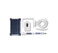 Solar Oxygen Pump - Pond Aerator, Small Pond Air Pump, Solar Powered, Quiet Adjustable Airflow, Long Battery Life, Compact Size for Fish Tanks & Outdoor Ponds