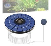 Solar Oxygen Pump, Solar Air Pump Aquarium Oxygenato, Solar Pond Aerator with Air Bubble Stone and Oxygen Tube, Solar Aquarium Oxygen Pump, for Garden Ponds Water Circulation Fishing Aerator