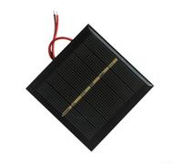 Solar Panel 0.6W 3V Polycrystalline for mini Cell for DIY Kit Toy Lights for Battery Charger Garden Lamp Science Project Low Voltage Module Small System Wire Connector for Outdoor Power for Source