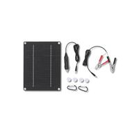Solar Panel 10W Portable Compact Thin Flexible Solar Charging Panel for Car Home Boat 23x17cm