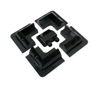Solar Panel 4 Corner Bracket And Gland Set, Black