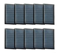 Solar Panel 5V 30mA for mini Photovoltaic Cell for DIY Electronics - 53x30mm Small Power Module for Science Projects & Toys - Pack of 10