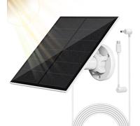 Solar Panel - 5W Solar Panel Kit Compatible with SimpliSafe Security Cameras and Systems - Reliable Outdoor Power Solution for Spotlight Cameras, Video Doorbells and More (White)