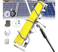 Solar Panel and Window Cleaning Brush Kit with Extendable Pole for High-Reach and Photovoltaic Panel Maintenance