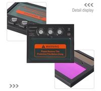 Solar Panel Auto Darkening Welding Lens Helmet, Adjustable Delay & Sensitivity, DIN 15 for IR/UV Protection, for MIG for TIG Gas Welding Applications