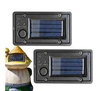 Solar Panel Battery Box Replacement 2 Pack - 2V 50MA Waterproof IP54 Solars Light Parts | Automatic Dusk to Dawn Garden Lamp Replacement | Universal Solar Lantern Battery Box | DIY Outdoor Solasr Kit