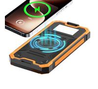 Solar Panel Battery Pack | Waterproof Survival USB Port,Solar Battery Pack Wireless Phone Charger - for Hiking Travel Fishing Camping Backpacking Music Festival Smartphone Camera Tablet