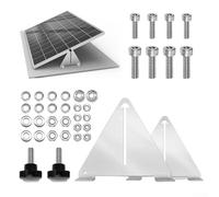 Solar Panel Bracket, Adjustable Triangular Photovoltaic Mounting Bracket Alu-minium Alloy Stand for RV Caravan Roof Installation(275x243x43mm)