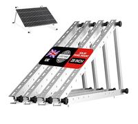 Solar Panel Brackets, 28 Inch Adjustable Solar Panel Mounting Brackets with Foldable Tilt Legs, Aluminum Solar Panel Kit, Suitable for 100-200W for Roof, RV, Boat, and Off-Grid (2 Sets)