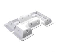Solar Panel Brackets Drill Free Mounting Kit for Camper Van Shed Garage Roof - UV Resistant ABS Angle Bracket Set White(White.)