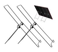 Solar Panel Brackets - Solar Panel Mounting | 2 Pieces Portable Solar Panels Ground Mount Bracket, Lightweight Metal Rack Garden Accessories Fast Wind Power Accessories