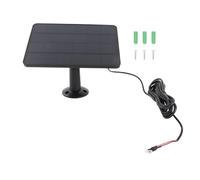 Solar Panel Camera Charger, IP66 Waterproof Weatherproof Doorbell Solar Panel Charger for Professional Doorbell 2K Camera Doorbell for 4 Plus (CSP4W-O-B)