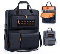 Solar Panel Carrying Case for Jackery SolarSaga 200W 100W & 100X and Panels | Solar panel storage bag holds up to 2 panels with padded protection, multiple pockets for cables, adapters,solar accessories