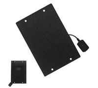 Solar Panel Charger 12W 5V - ETFE Monocrystalline | Solar Charger For Phones, Tablets, 3.7V-5V Batteries | Portable,Efficient, Promotes Sustainable Energy For Camping, Hiking, Travel | Black Desig