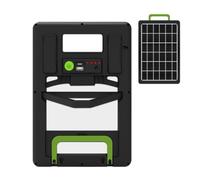 Solar Panel Charger, 15 W Waterproof Solar Panel Outlet, High Efficiency | Solar Panel Charger, High Efficiency 15W Waterproof Solar Power Supply for LED Lights, Security Cameras, Monitors, Fans, Phon