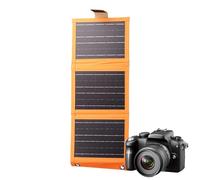 Solar Panel Charger - Compact 28W Solar Charging Device with USB Ports | Lightweight and Weatherproof Design for Mobile Phones, Tablets and Smartwatches