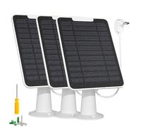 Solar Panel Charger Compatible with Essential Spotlight/XL Spotlight Camera, 5W Essential Solar Panel Charger, IP65 Waterproof 10ft Micro USB Cable & Wall Mount, (Not for 2K/2nd Gen), 3 Pack