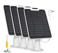 Solar Panel Charger Compatible with Essential Spotlight/XL Spotlight Camera, 5W Essential Solar Panel Charger, IP65 Waterproof 10ft Micro USB Cable & Wall Mount, (Not for 2K/2nd Gen), 4 Pack