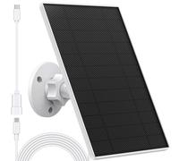 Solar Panel Charger Compatible with Eufycam 3/3C/2C/2C Pro/E40/E20/2/2 Pro/E/L20/L40/Solo/SoloCam Spotlight, 5W Solar Panel for Eufy Camera, Micro USB & USB-C Port, 9.8ft Cable, P65 Waterproof