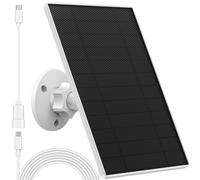 Solar Panel Charger Compatible with Eufycam 3/3C/2C/2C Pro/E40/E20/2/2 Pro/E/L20/L40/Solo/SoloCam Spotlight, 5W Solar Panel for Eufy Camera, Micro US