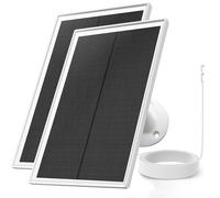 Solar Panel Charger for Arlo Essential 2K Outdoor(2nd Gen)/Essential XL Camera(2nd Gen)/Essential Spotlight, 5V 6W Continuously Charging, 9.8ft Cable, Weatherproof (2Pack)
