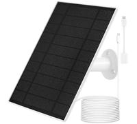 Solar Panel Charger for Arlo Essential 2K Outdoor(2nd Gen)/Essential XL Camera(2nd Gen)/Essential Spotlight Camera, USB C and Micro USB Plug, 9.8ft Cable, Weatherproof (1)
