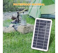 Solar Panel Charger - High Conversion Efficiency 2W Monocrystalline USB Solar Panel with Design for Outdoor Hiking Camping