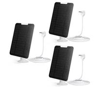 Solar Panel Charger, IP65 Weatherproof Solar Cell Panel 360° Adjustable Wall Mount W/ 9.8ft Micro USB Charging Cable for Arlo Essential Spotlight/XL Spotlight Camera(3pcs)