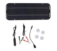 Solar Panel Charger Professional Polycrystalline Silicon High Efficiency Portable Solar Charger Kit for Outdoor Camping Travel 6W 12V