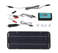 Solar Panel Charger System - Vehicle Battery Maintainer, Outdoor Power Source | Solar Net Device Charge with Controller Unit, Ground Panel Accessory