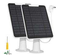 Solar Panel Charger with Micro USB Connection Compatible with Arlo Essential Spotlight/XL Spotlight Camera, 5W Arlo Essential Solar Panel, IP65 Waterproof 10ft Cable, (Not for 2K/2nd Gen), 2 Pack