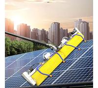 Solar Panel Cleaner Electric Cleaning Robot with 3 Meters Telescopic Pole, Water Brush Tool for Efficient PV Module & Window Maintenance