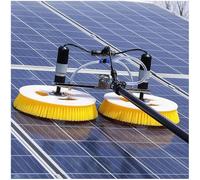 Solar Panel Cleaner Kit, Electric Cleaning Brush with Telescopic Pole - Water Fed Brush for Photovoltaic Panels, Lithium Battery, 7.5m/24ft