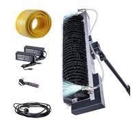 Solar Panel Cleaning Brush 11.4-24.6 Ft with Telescopic Pole, Snap-On Design, Anti-Retraction for Various Environments