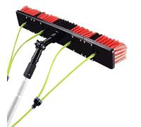 Solar Panel Cleaning Brush Kit - 5m Water Fed Pole & 30/50cm Soft Bristle Brushes for Efficient Outdoor Solar Panel Maintenance, Perfect for Homeowners & Professionals
