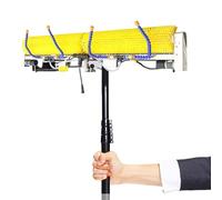 Solar Panel Cleaning Brush Kit with Telescopic Pole, Water Fed System, Electric Power, and Extended Cables for Efficient PV Maintenance