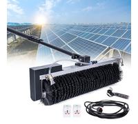 Solar Panel Cleaning Brush & Pole, 3.5m/5.5m/7.5m Water Fed Pole Kit with Telescopic Pole, Window Washing Tool, Photovoltaic Roof Glass Cleaner with Power Converter, 18ft