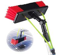Solar Panel Cleaning Brush Set - 30cm Extendable Pole, Window & Wall Washer, Ideal for Photovoltaic Cleaning and Maintenance, Efficient and Durable Cleaning Tool