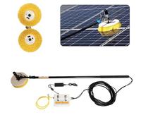 Solar Panel Cleaning Brush, Single/Double-Head, 750cm Telescopic Adjustable Rod, 70cm Cleaning Range, For Solar Power Plants Etc., Single-Mains