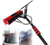 Solar panel cleaning brush, Water Fed Telescopic Brush with Extension Pole 3.6m-10.8m, High-altitude Window Cleaning Brush, for Outdoor Washing Equipment Tool 5.4m/18ft