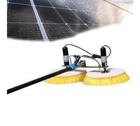 Solar Panel Cleaning Brush with Electric Water Fed Pole Kit, Adjustable for Efficient Photovoltaic Maintenance