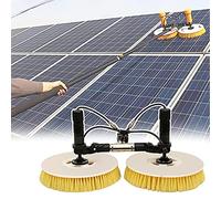 Solar Panel Cleaning Brush with Rotatable Head and Telescopic Pole for Automatic Washing Equipment