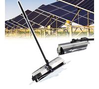 Solar Panel Cleaning Brush with Telescopic Handle and Water Spray, Perfect for Large Scale Solar Installations