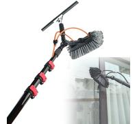 Solar Panel Cleaning Kit 30FT Extendable - Telescopic Brush for Window Roof Conservatory, Efficient Photovoltaic Maintenance Equipment for 3-12m Use