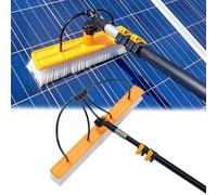 Solar Panel Cleaning Kit - 55cm Brush Adjustable Adapter Water-fed Pole - Efficient Tools for Roof Cleaning and Maintenance