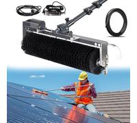 Solar Panel Cleaning Kit - Automatic Rotary Brush with Adjustable Extension Pole for Efficient Water-Saving Roof & Window Cleaning