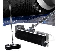 Solar Panel Cleaning Kit with Auto Rotation Brush, Telescopic Pole, and Extension Hose for Outdoor Window and Electric Surface Maintenance