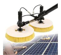 Solar Panel Cleaning Kit with Dual Head Brush and Adjustable Extension Pole for Roof Maintenance