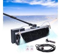 Solar Panel Cleaning Kit with Powered Water Fed Pole and Electric Brush, Ideal for RV Glass, Store Signs, and Billboards Maintenance