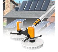 Solar Panel Cleaning Machine with Dual Head Rotating Brush, Waterproof IP68, 5.5m Length for Home and Power Plants